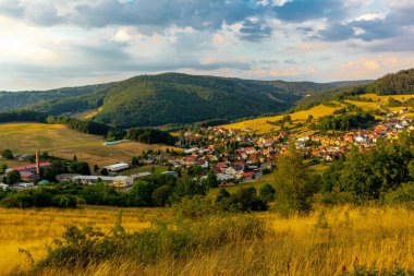 Schmalkalden - Thüringen - Almanya çevresindeki güzel doğada küçük bir bisiklet turu