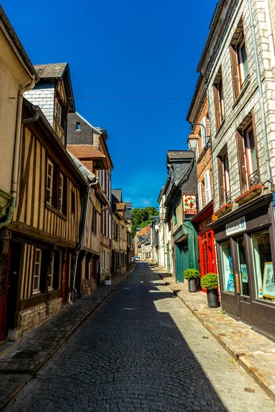 Small Discovery Tour Beautiful Harbour Town Honfleur Havre Normandy France — Stock Photo, Image