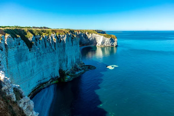 Beach Walk Beautiful Alabaster Coast Tretat Normandy France — Φωτογραφία Αρχείου