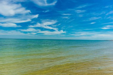 Beach walk on the beautiful Gold Beach off the coast of Ver-sur-Mer - Normandy - France