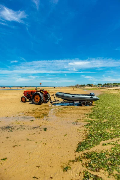 Beach Walk Beautiful Gold Beach Coast Ver Sur Mer Normandy — Foto Stock