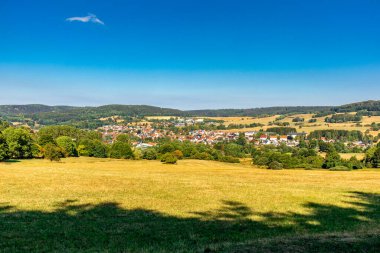 Summer hike along the Rennsteig between Brotterode and Eisenach in beautiful sunshine - Thuringia - Germany