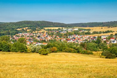 Summer hike along the Rennsteig between Brotterode and Eisenach in beautiful sunshine - Thuringia - Germany