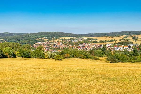 Summer hike along the Rennsteig between Brotterode and Eisenach in beautiful sunshine - Thuringia - Germany