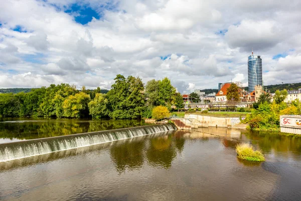 Petite Promenade Dans Parc Long Saale Iéna Thuringe Allemagne — Photo