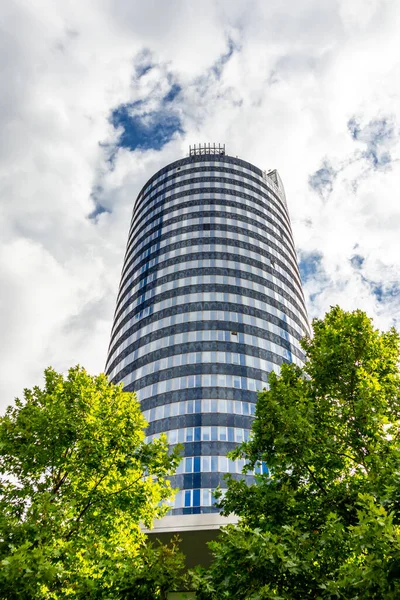 Liten Promenad Genom Parken Längs Saale Jena Thüringen Tyskland — Stockfoto