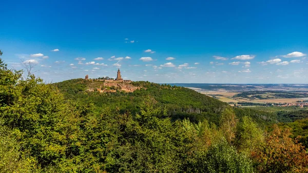 Escursione Fine Estate Lungo Rennsteig Sotto Sole Germania — Foto Stock