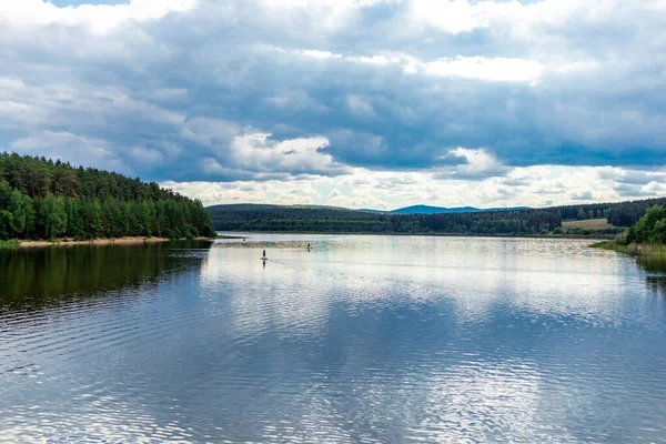 Paseo Por Presa Heyda Cerca Ilmenau Turingia Alemania —  Fotos de Stock