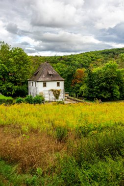 Bad Sulza-Thuringia-Almanya parklarında yürüyün.