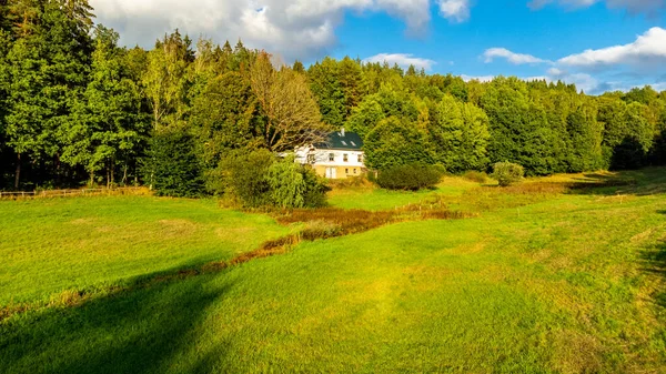 Поздним Летом Прогулка Красивой Природе Шмальфедена Тюрингия Германия — стоковое фото