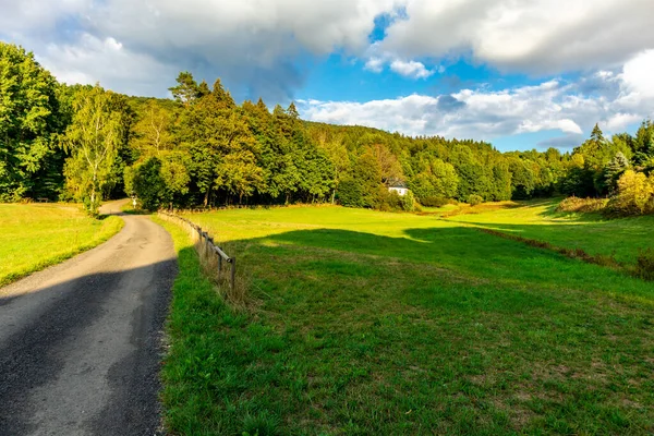 Late Zomerwandeling Door Prachtige Natuur Van Schmalkalden Thüringen Duitsland — Stockfoto