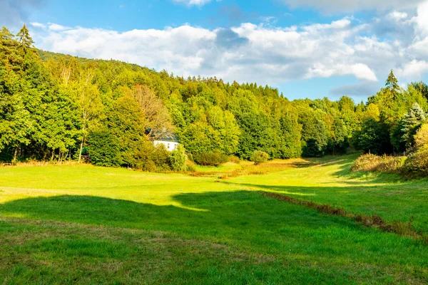 Late Zomerwandeling Door Prachtige Natuur Van Schmalkalden Thüringen Duitsland — Stockfoto