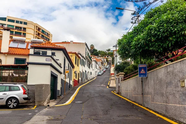 Vägen Den Romantiska Hamnstaden Funchal Azorerna Madeira Portugal — Stockfoto