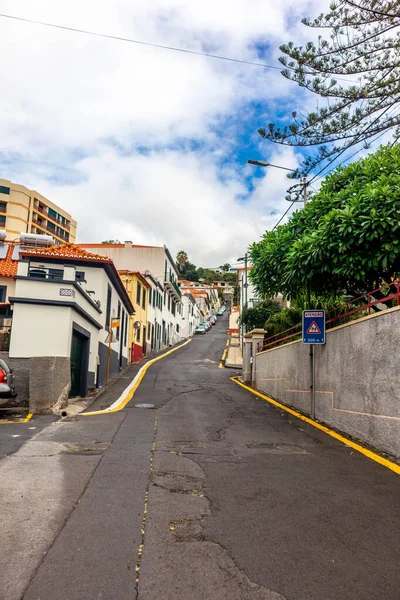 Vägen Den Romantiska Hamnstaden Funchal Azorerna Madeira Portugal — Stockfoto