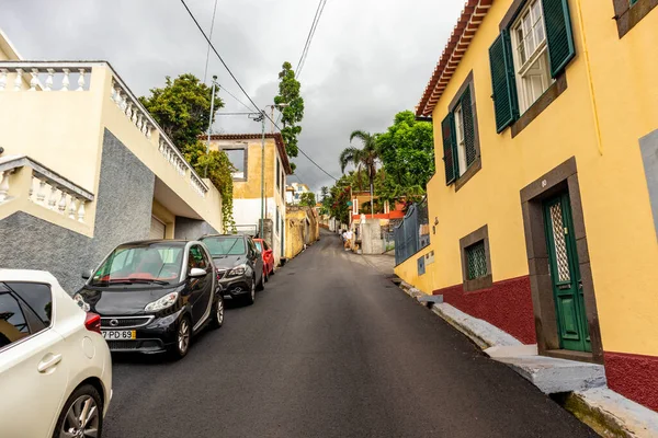 Vägen Den Romantiska Hamnstaden Funchal Azorerna Madeira Portugal — Stockfoto