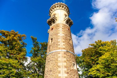 Ilmenau-Thuringia yakınlarındaki Kickelhahn 'a doğru yürüyün.