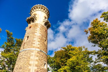 Ilmenau-Thuringia yakınlarındaki Kickelhahn 'a doğru yürüyün.