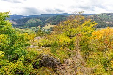 Ilmenau-Thuringia yakınlarındaki Kickelhahn 'a doğru yürüyün.