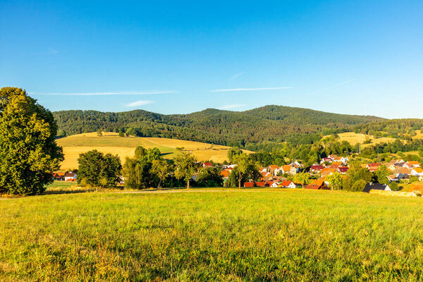Summer cycling tour through the beautiful nature of Schmalkalden - Thuringia - Germany