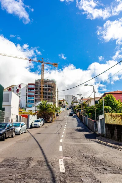 Väg Mot Staden Levadas Funchal Med Fantastisk Utsikt Över Atlanten — Stockfoto