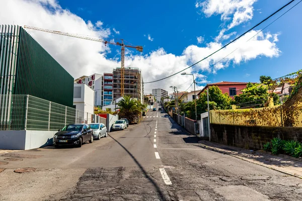 Väg Mot Staden Levadas Funchal Med Fantastisk Utsikt Över Atlanten — Stockfoto