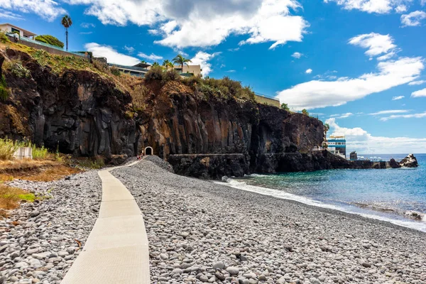 Camino Las Levadas Ciudad Funchal Con Una Vista Fantástica Sobre — Foto de Stock