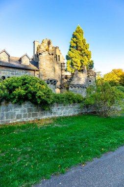 Bergpark 'ta sonbahar yürüyüşü Kassel Wilhelmshhe - Hesse - Almanya
