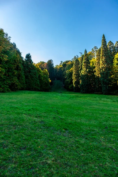 Autumn Walk Beautiful Bergpark Kassel Wilhelmshhe Hesse Germany — Stock Photo, Image