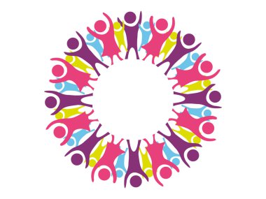 bir daire içinde mutlu çocuk