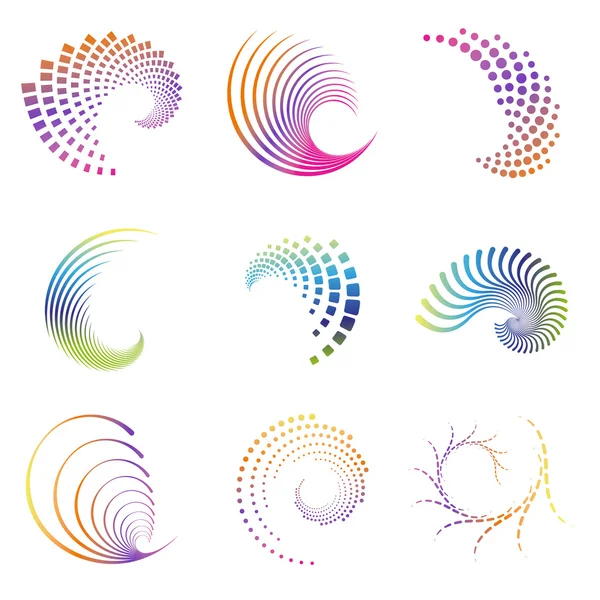 Design wave icons — Stock Vector