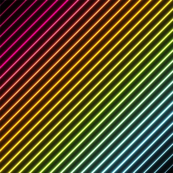 Hedendaagse achtergrond met neonkleuren regenboog — Stockvector