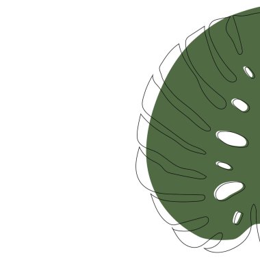 Canavar bir çizgi çizer. Devamlı çizgi tarzı. Asgari vektör illüstrasyonunu özetle.
