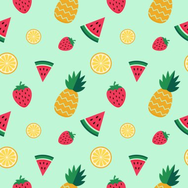Karpuzlu, çilekli, limonlu ve ananaslı parlak yaz renkleri.