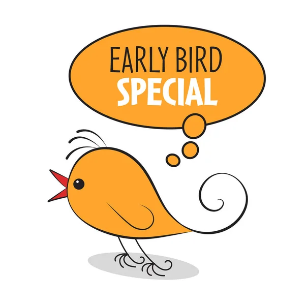 Early Bird Speciální Sleva Prodej Událost Banner Nebo Plakát — Stockový vektor