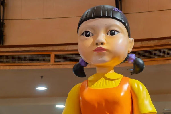 Kuala Lumpur Malaysia October 2021 Giant Doll Squid Game Roadshow — 图库照片