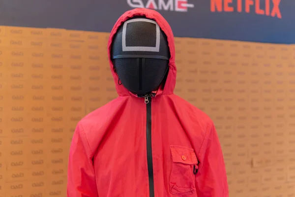 Kuala Lumpur Malaysia 2021 Október Guard Squid Game Roadshow Netflix — Stock Fotó