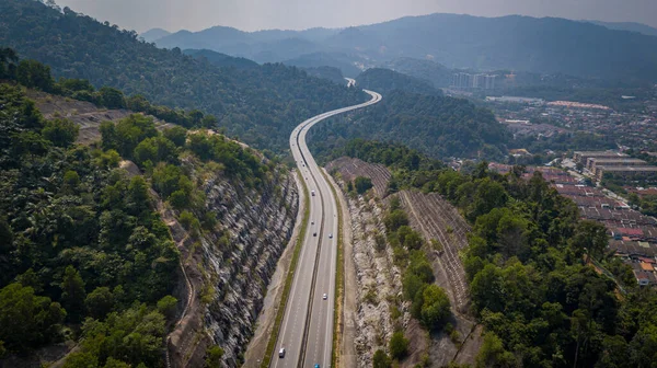 Green Sustainable Eco Friendly Autostrada Rawang Malesia Foto Stock