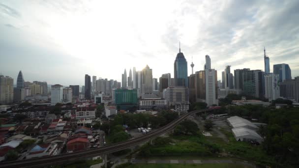 Kuala Lumpur Malajsie Prosinec 2021 Záběry Kuala Lumpur Malajsie Cityscape — Stock video