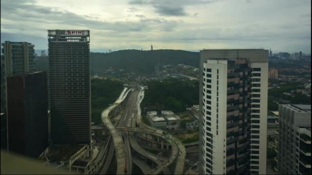 Kuala Lumpur Malezja Lutego 2022 Timelapse Footage Dash Highway Damansara — Wideo stockowe