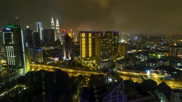 Kuala Lumpur Malezja Marca 2022 Timelapse Materiał Filmowy Miasta Kuala — Wideo stockowe