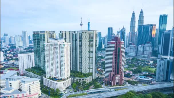 Kuala Lumpur Malásia Março 2022 Timelapse Footage Kuala Lumpur Cityscape — Vídeo de Stock