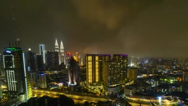 Kuala Lumpur Malásia Março 2022 Timelapse Footage Kuala Lumpur Cityscape — Vídeo de Stock