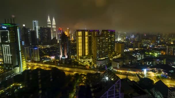 Kuala Lumpur Malesia Marzo 2022 Timelapse Filmato Del Paesaggio Urbano — Video Stock