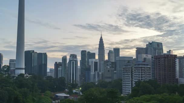 Kuala Lumpur Malesia Aprile 2022 Zoom Out Time Lapse Footage — Video Stock