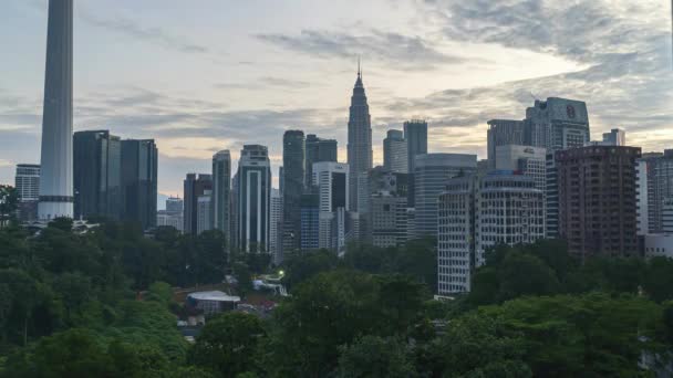 Kuala Lumpur Malesia Aprile 2022 Zoom Out Time Lapse Footage — Video Stock