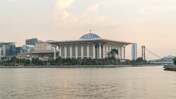 Putrajaya Malaysia August 2018 Time Lapse Video Tuanku Mizan Zainal — стокове фото