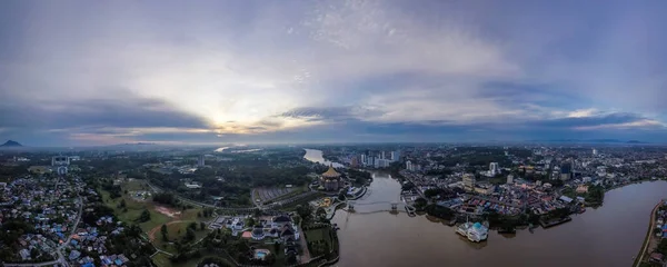 파노라마 Kuching Sarawak 인사라 — 스톡 사진