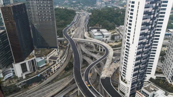 马来西亚吉隆坡 2022年5月6日 Dash Highway Damansara Shah Alam Higher Ated Highway — 图库视频影像