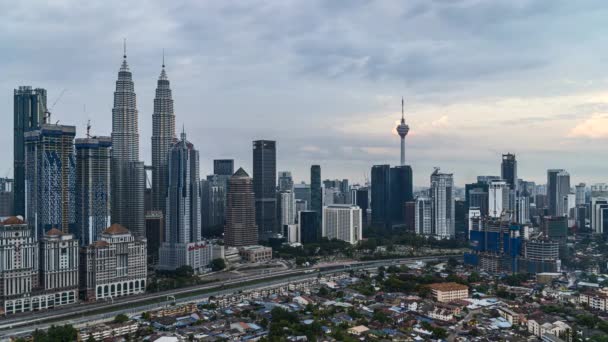 Kuala Lumpur Malaysia August 2018 Timpassed Uhd Footage Cityscape Kuala — 图库视频影像