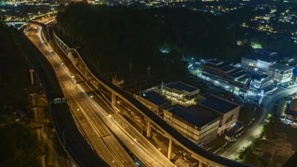 Kuala Lumpur Malaysia Jan 2022 Timelapse Footage Dash Highway Damansara — Stockvideo
